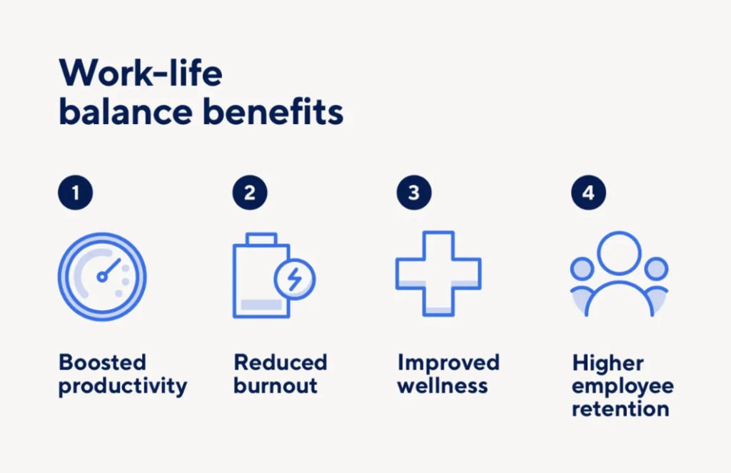 Work-life balance tips - person balancing work and family time