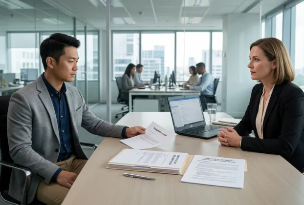 Employee facing non compete clause intimidation during resignation meeting