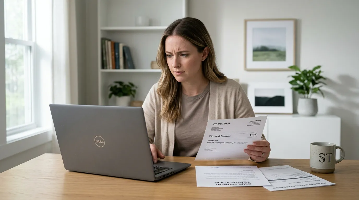 Guide on handling an employer sending bill after termination