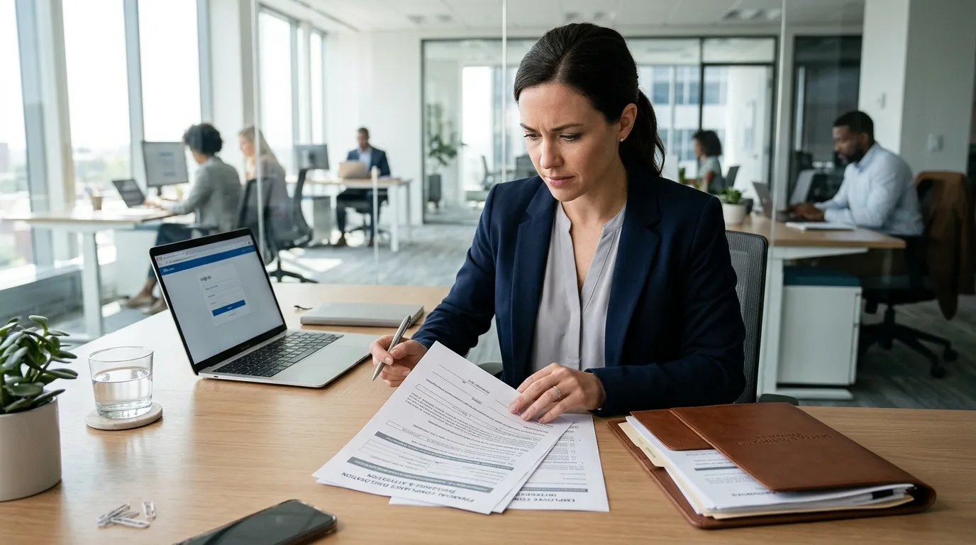 New job asking for spouse financial info compliance paperwork