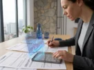 Person-calculating-quarterly-tax-forms-to-pay-estimated-taxes-all-at-once