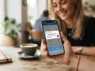 Smartphone showing a peer-to-peer money transfer notification