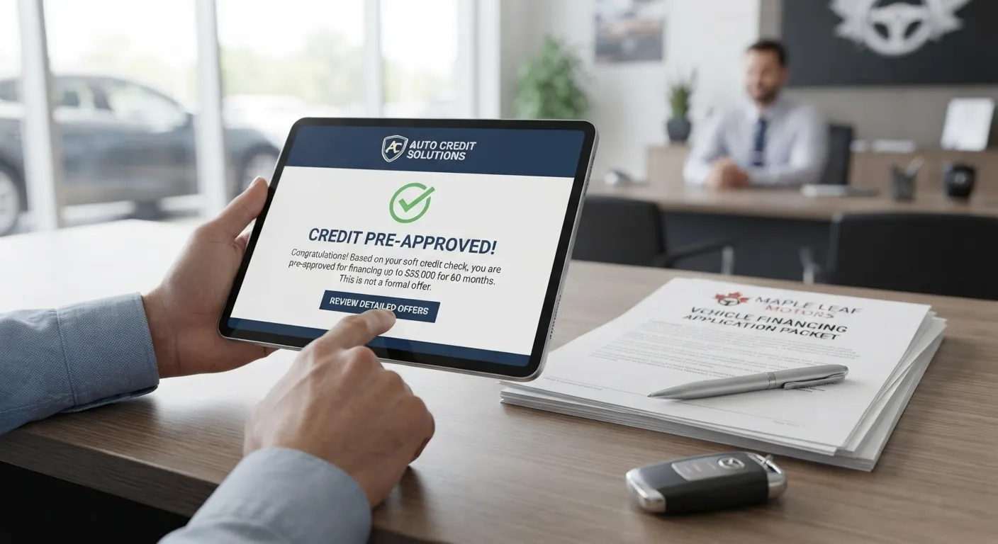 car dealership running credit pre approved