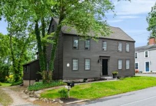 Explore The John Chase House at 505 Main St in West Newbury, MA. A historic 1699 Colonial featuring 3 beds, wide pine floors, Viking kitchen, and new septic.
